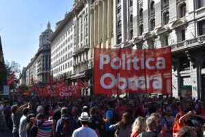 Buenos Aires, Argentina / 12 December 2023 / Libertarian supporters at the inauguration of the new Argentine president Javier Milei / Photo: Facundo Florit 